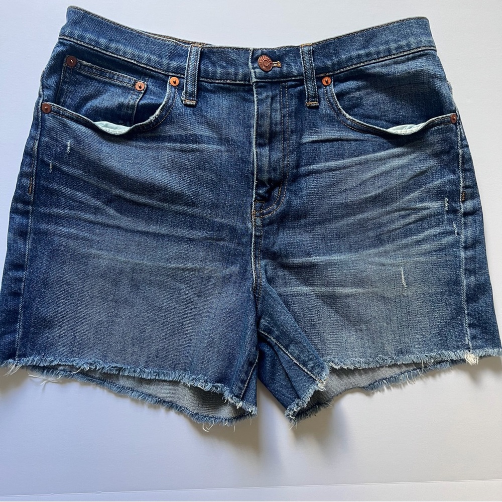 Madewell Denim Jean Cut Off Shorts Medium Wash 
Size 29